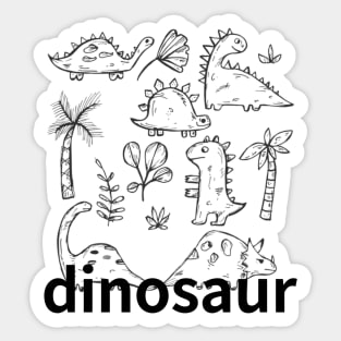 dinosaurs were alive a long time ago, dinosaur Sticker